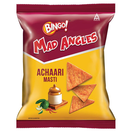 25x Bingo Mad Angles - Achaari Masti, Pack of 25 - 66g Pouch (each)