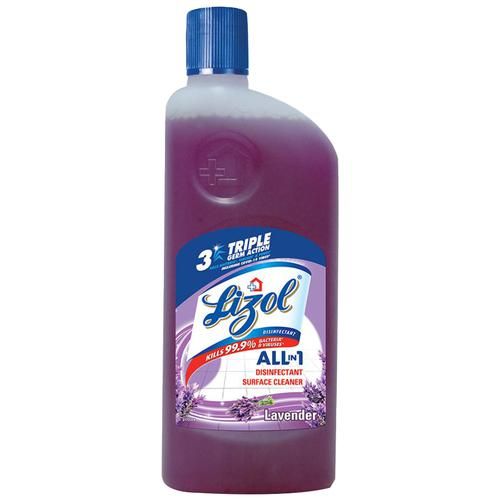 Lizol Disinfectant Surface & Floor Cleaner Liquid, Lavender, 500 ml