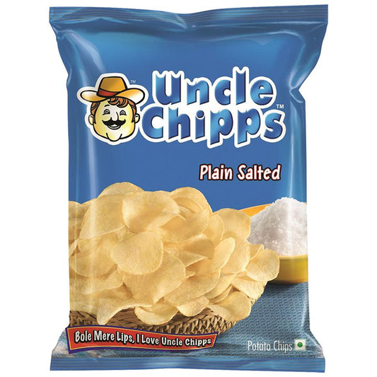 50x Uncle Chipps Plain Salted, Pack of 50 (30 g each)