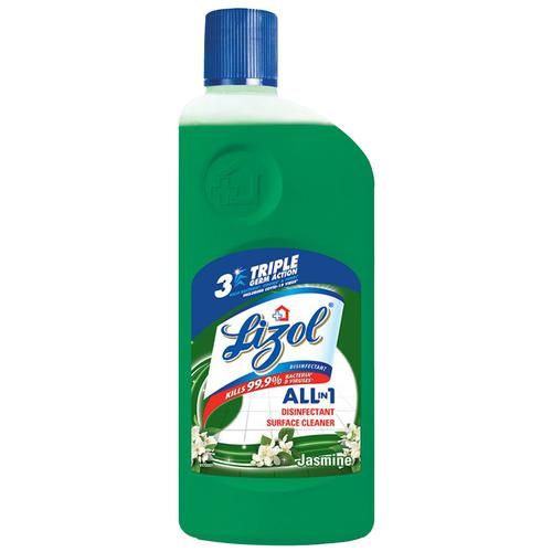 Lizol Disinfectant Surface & Floor Cleaner Liquid, Jasmine, 500 ml