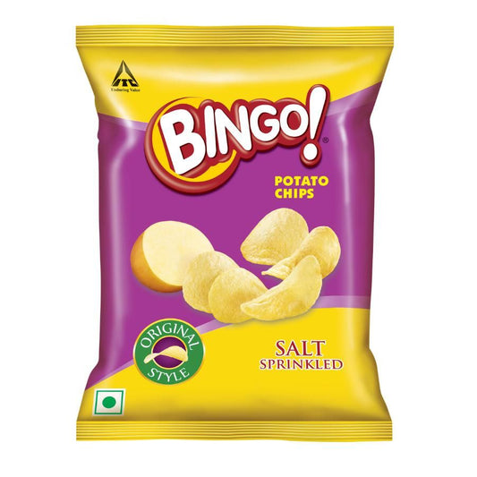 50x Bingo Potato Chips Original Style- Salt Sprinkled, Pack of 50 - 52 g (each)