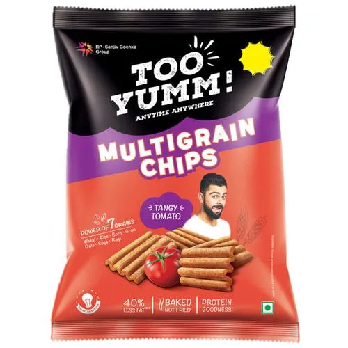 50x Too Yumm! Multigrain Chips - Tangy Tomato, Pack of 50 - 25 g each
