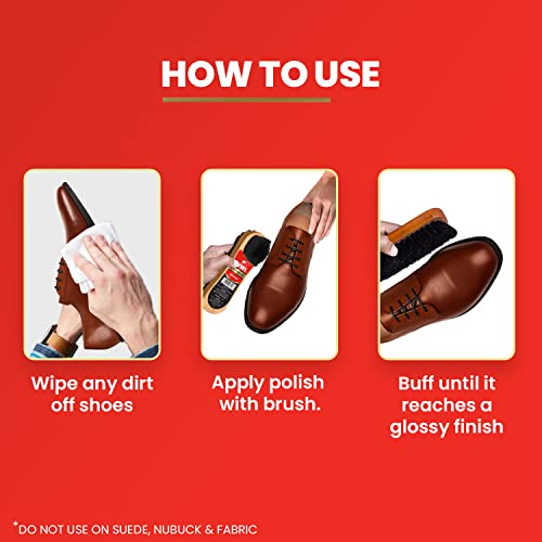 4x Kiwi Paste Shoe Polish - Dark Tan 40g each - Pack of 4