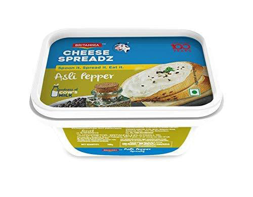Britannia Cheese Spread Asli Pepper Pouch, 180 g