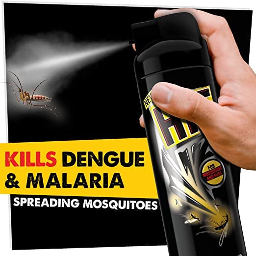HIT Spray, Flying Insect Killer, Fragrance (400ml) Mosquito & Fly Killer Spray, Instant Kill, Deep-Reach Nozzle