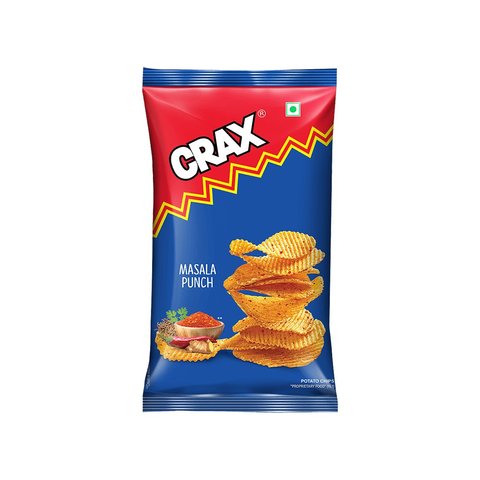 Crax Masala Punch Potato Chips - 100g