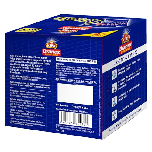 KIWI Dranex Drain Cleaner 50g*6N
