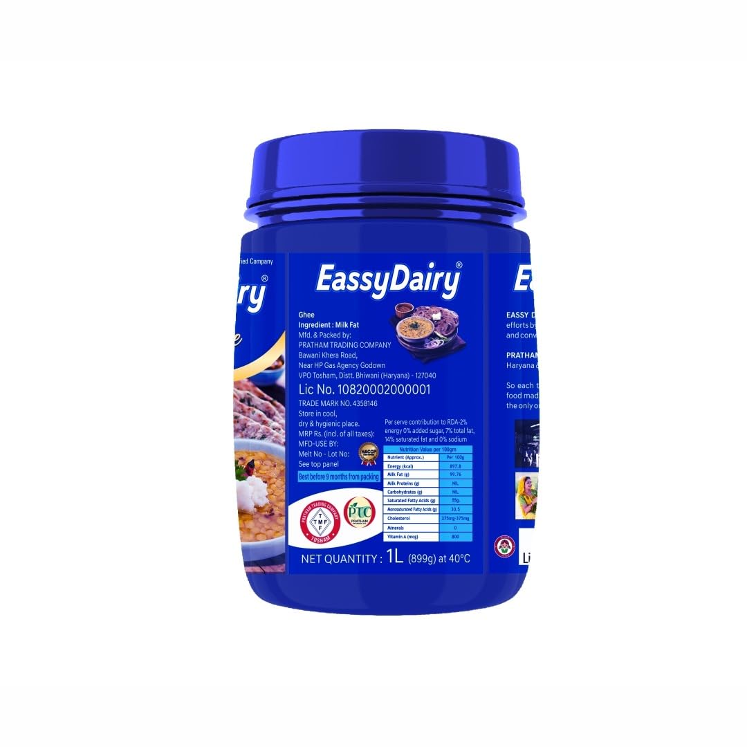 EassyDairy Pure Desi Ghee - 1 Litre