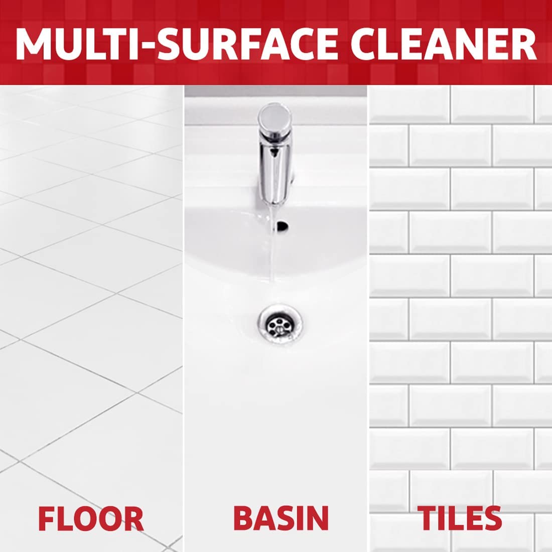 Harpic Toilet Cleaner Original, 1 L + Bathroom Cleaner Lemon - 1 L + Drain Xpert Drain Cleaning Powder (50g x 8)