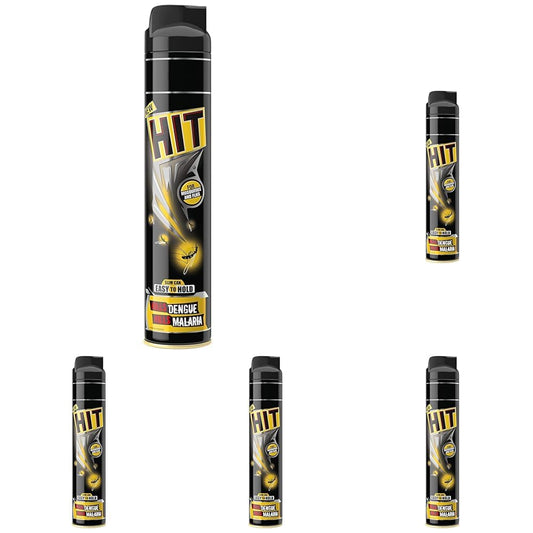 HIT Flying Insect Killer - Mosquito & Fly Killer Spray (400ml) | Instant Kill | Protection from Dengue & Malaria (Pack of 5)