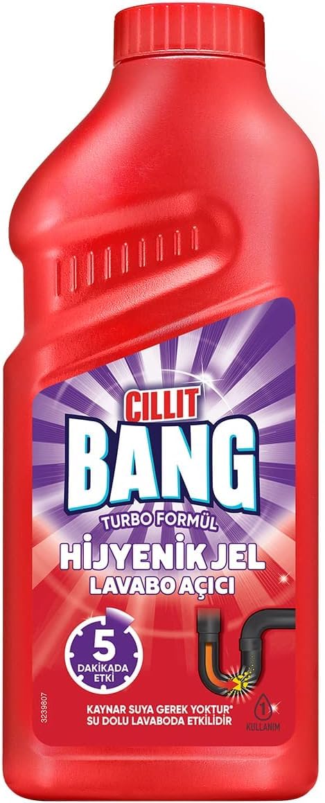 CILLIT BANG Turbo Hygienic Drain Gel Sink Opener | 500ml