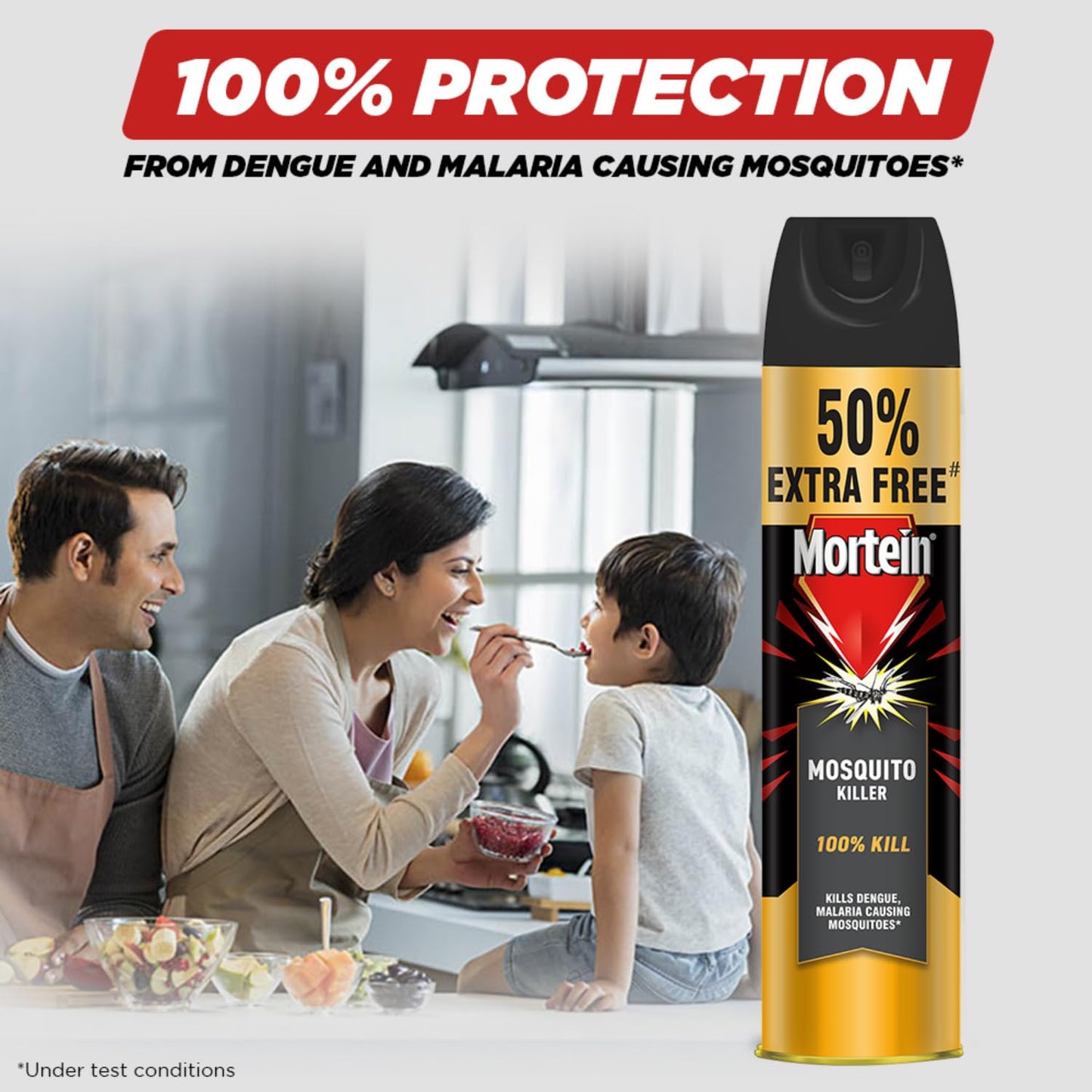 Mortein 625 ml - Flying Insect Killer - Fly & Mosquito Killer Spray| Instant Mosquito Killer | Fresh Natural Fragrance | 100% Kill Guarantee | Mosquito Repellent, Killer & Spray