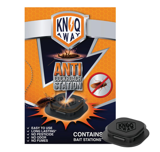 KNOQ AWAY Cockroach Bait, Alternative to Anti Roach Gel, Cockroach Paste, Cockroach Gel, Cockroach Pellet/Powder & Cockroach Spray. Cockroach Repellant for Home,Kitchen, & Hotels (Pack of 6 Baits)