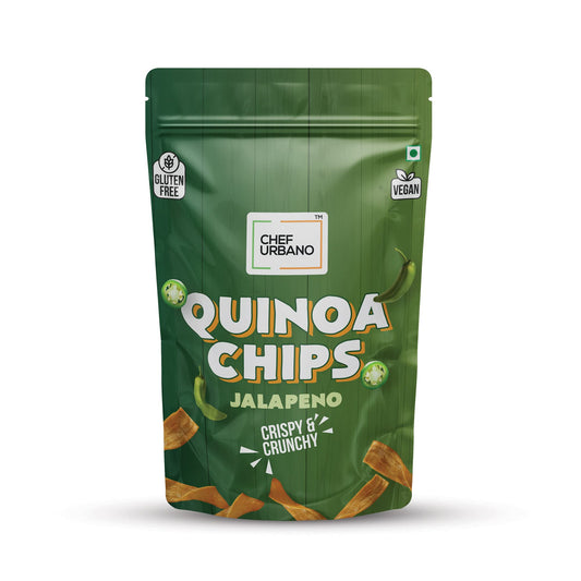 15x Chef Urbano Quinoa Chips Jalapeno - 85g each - Pack of 15