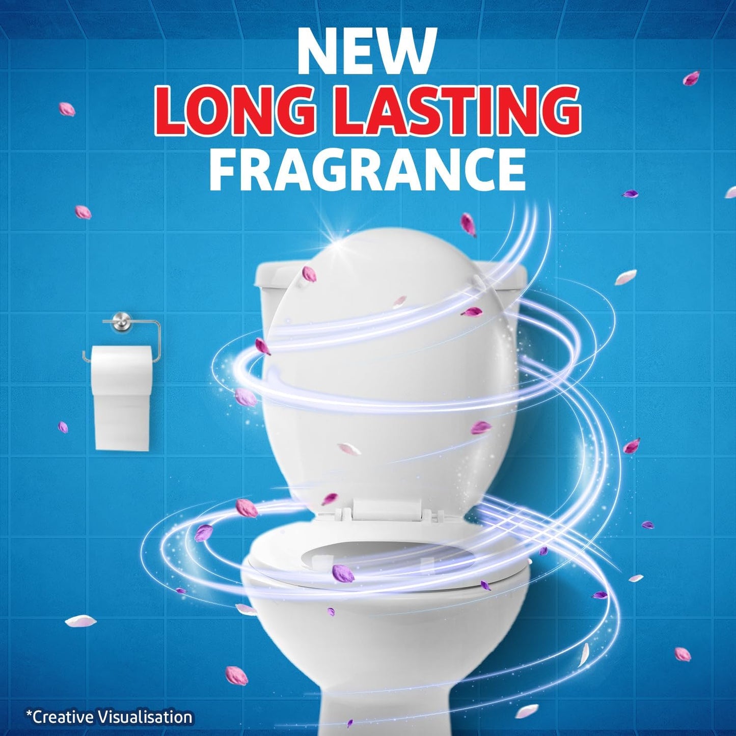 Harpic Toilet Cleaner Original, 1 L + Bathroom Cleaner Lemon - 1 L + Drain Xpert Drain Cleaning Powder (50g x 8)