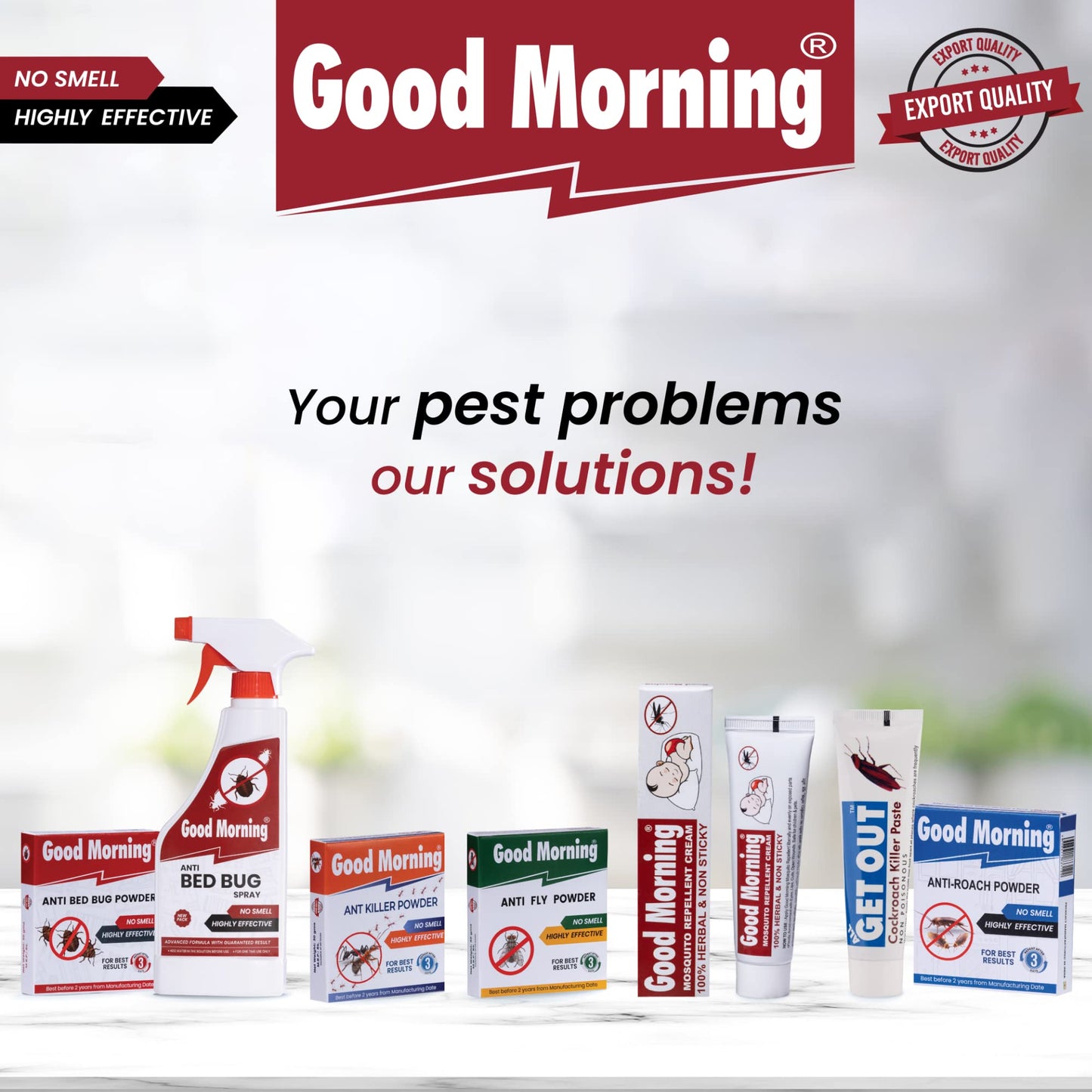 Good Morning Bed Bug Killer Powder Concentrate, Makes 5 Liters Spray (Pack of 5)