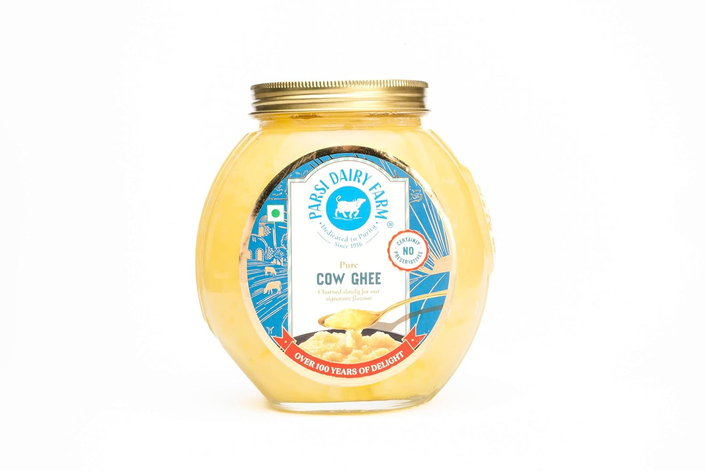 Parsi Dairy Farm 100% Natural Cow Ghee, 1 L Jar