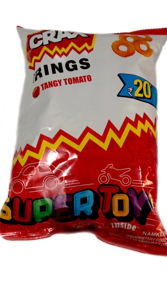 50x Crax Rings Tangy Tomato- 53g each (Pack of 50)