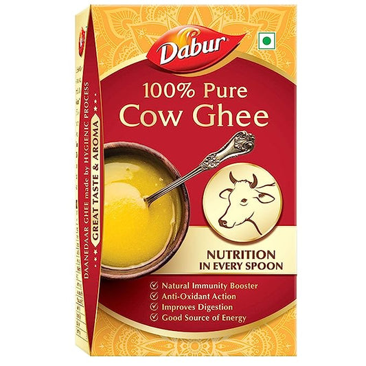 Dabur 100% Pure Daanedaar Cow Ghee with Rich Aroma | Naturally improves digestion and boosts immunity -1L
