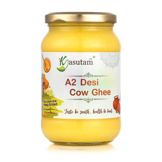 Kasutam A2 Desi Cow Bilona Ghee, Made By Traditional Vedic Bilona Method - 1L (1000ml)