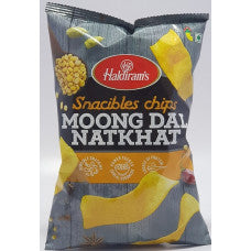 50x Haldiram Snacibles Chips Moong Dal Natkhat, Pack of 50 (55g each)
