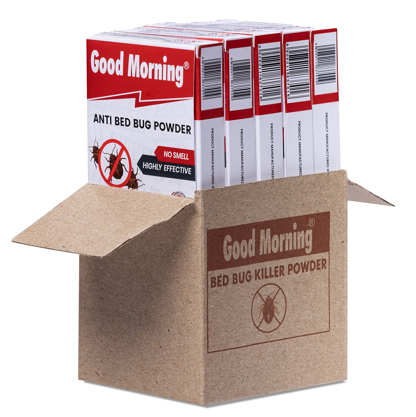Good Morning Bed Bug Killer Powder Concentrate, Makes 5 Liters Spray (Pack of 5)