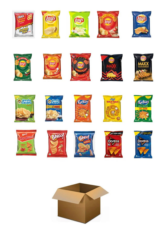 Indian Chips Box v1 - Contains 20x Assorted Chips