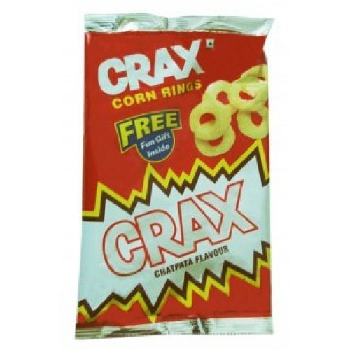 50x Crax Corn Rings, Chatpata, 24g each - Pack of 50